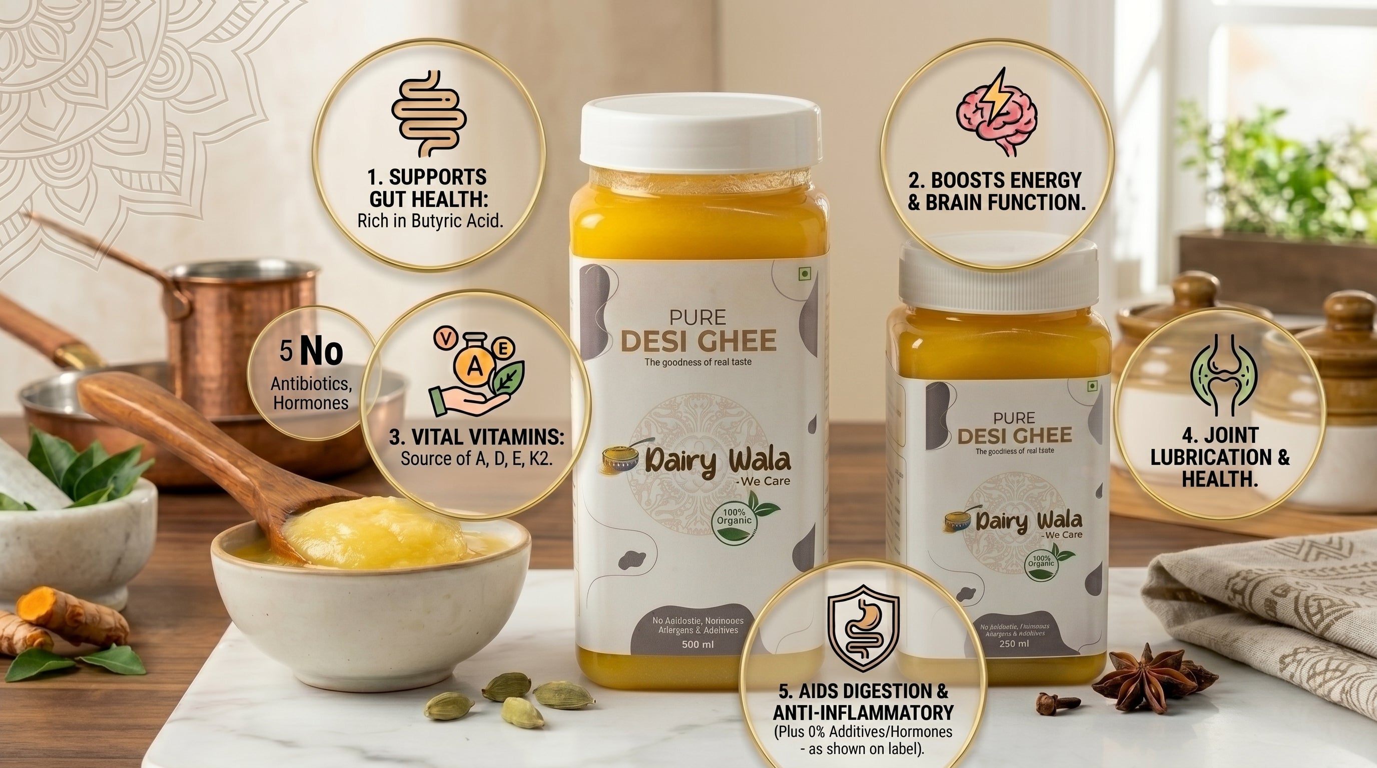 Desi Cow Ghee 500ml